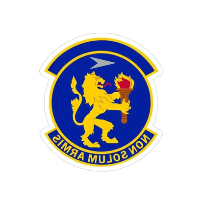 100 Operations Support Squadron USAFE (U.S. Air Force) REVERSE PRINT Transparent Die-Cut STICKER 3 Inch Die-Cut Transparent - The Sticker Space