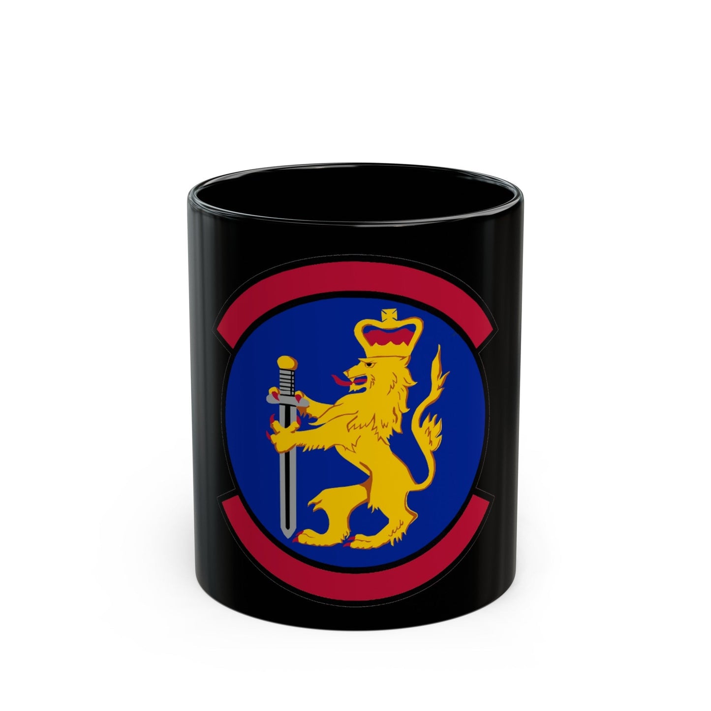 100 Security Forces Squadron USAFE (U.S. Air Force) Black Coffee Mug-11oz-The Sticker Space