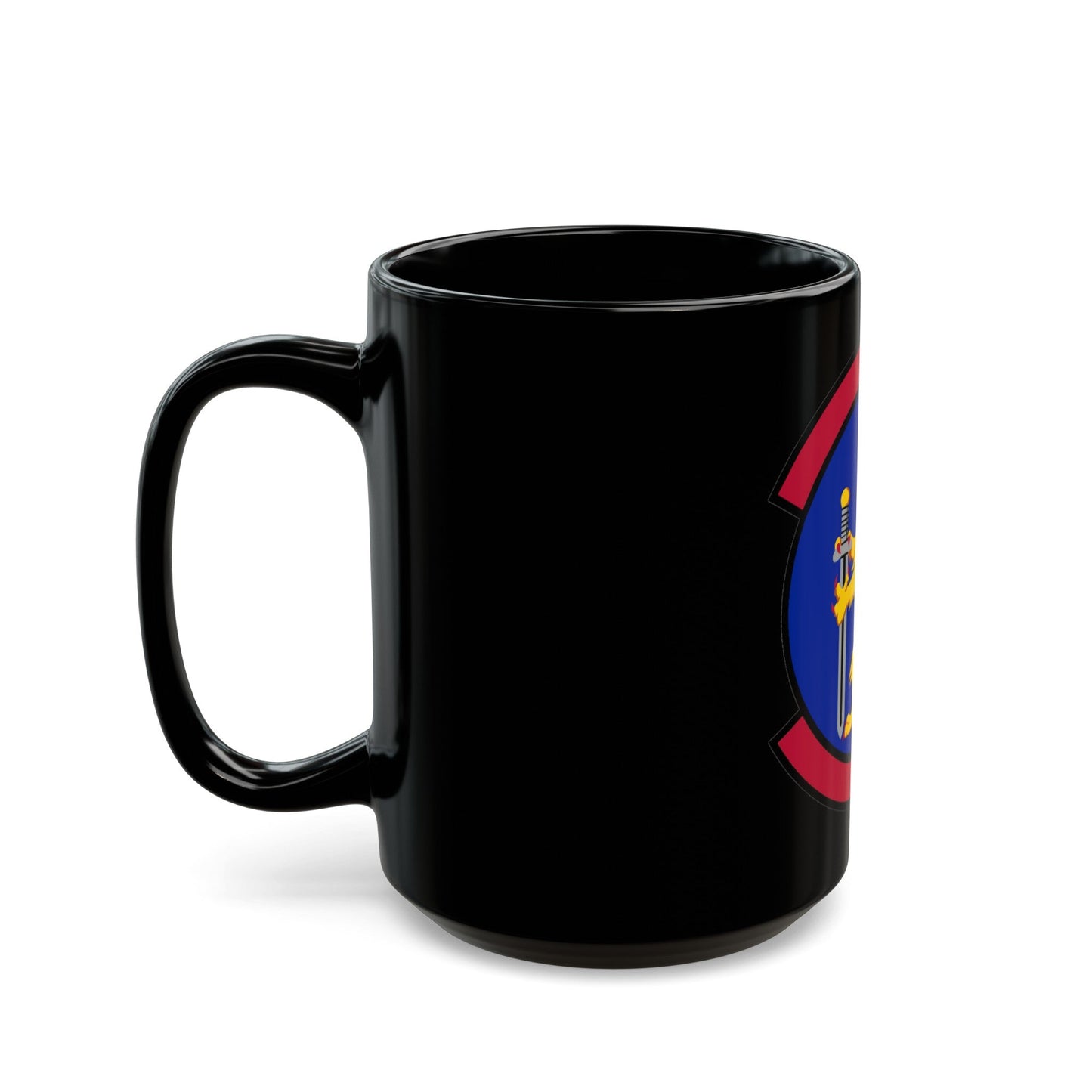 100 Security Forces Squadron USAFE (U.S. Air Force) Black Coffee Mug-The Sticker Space