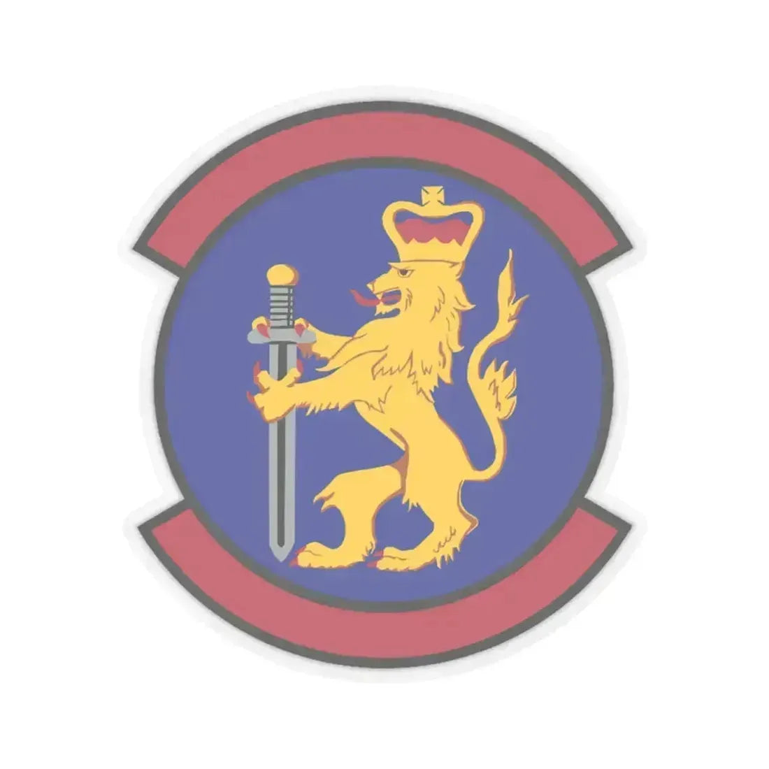 100 Security Forces Squadron USAFE (U.S. Air Force) STICKER Vinyl Kiss-Cut Decal 4 Inch Transparent - The Sticker Space