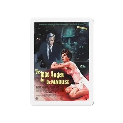 1000 EYES OF DR.MABUSE 1960 Movie Poster - Refrigerator Magnet 5 Inch - The Sticker Space