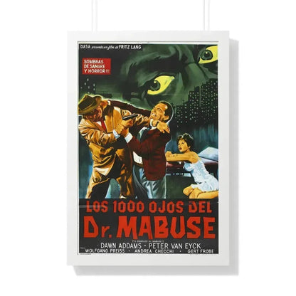 1000 EYES OF DR.MABUSE (2) 1960 - Framed Movie Poster - The Sticker Space