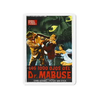 1000 EYES OF DR.MABUSE (2) 1960 Movie Poster - Refrigerator Magnet 2 Inch - The Sticker Space