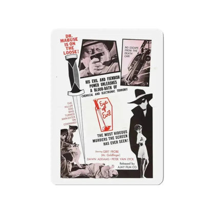 1000 EYES OF DR.MABUSE (4) 1960 Movie Poster - Refrigerator Magnet - The Sticker Space