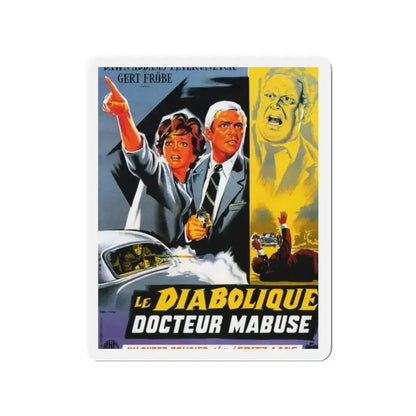 1000 EYES OF DR.MABUSE (5) 1960 Movie Poster - Refrigerator Magnet 2 Inch - The Sticker Space