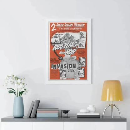 1000 YEARS FROM NOW + INVASION USA 1952 - Framed Movie Poster - The Sticker Space