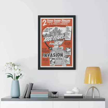 1000 YEARS FROM NOW + INVASION USA 1952 - Framed Movie Poster - The Sticker Space
