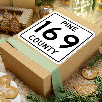 Pine County Route 169 MN (Minnesota) (Road Sign) STICKER Vinyl Kiss-Cut Decal