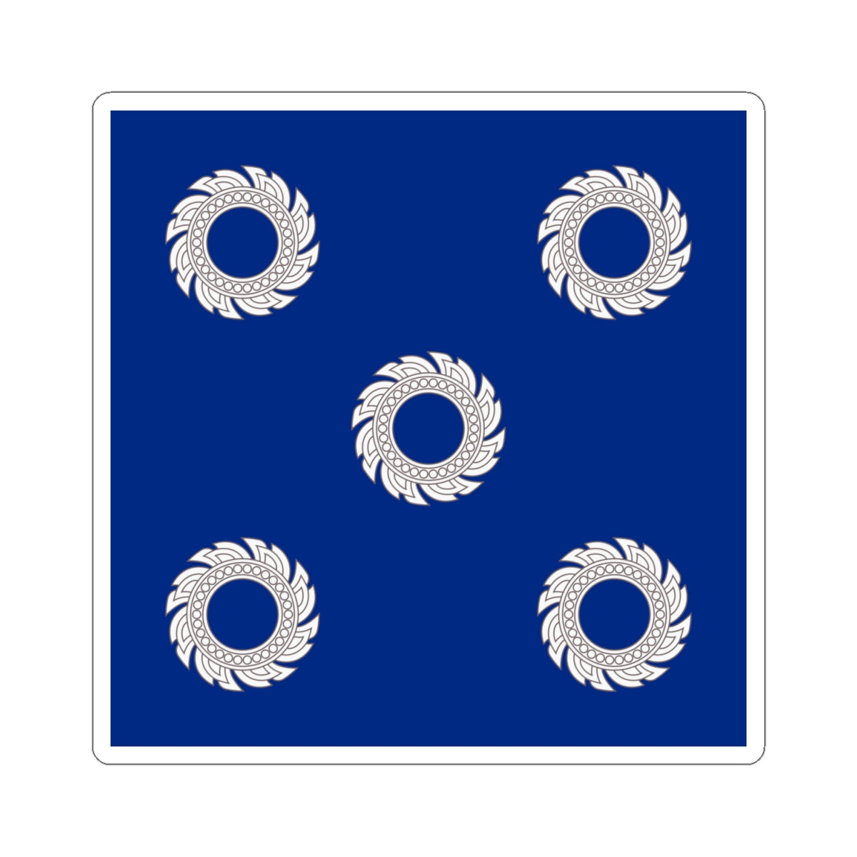 Flag Thai Admiral of the Fleet (Thailand) STICKER Vinyl Kiss-Cut Decal