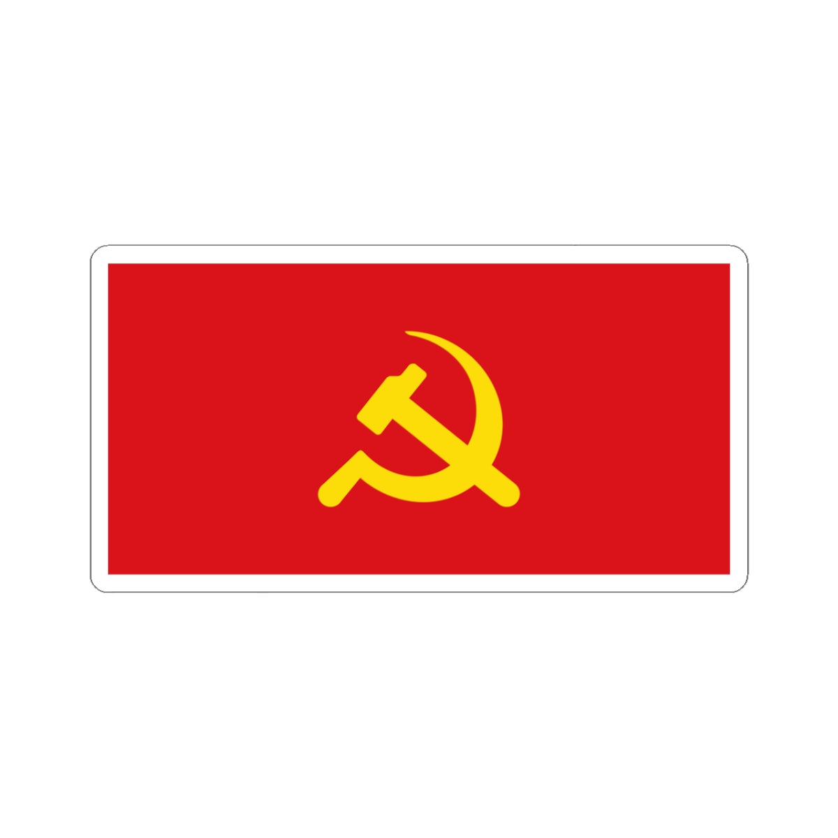 Banner of the Communist Party of Kampuchea (Cambodia) STICKER Vinyl Kiss-Cut Decal