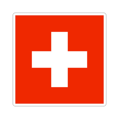 Flag of Switzerland WFB 2000 (Switzerland) STICKER Vinyl Kiss-Cut Decal