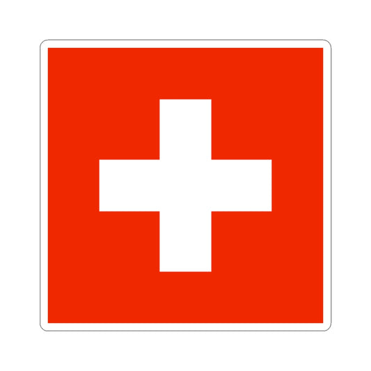 Flag of Switzerland WFB 2000 (Switzerland) STICKER Vinyl Kiss-Cut Decal