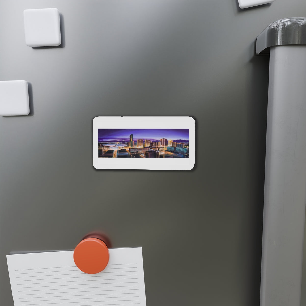 Cityscape (Magazine Illustration) Refrigerator Magnet-The Sticker Space