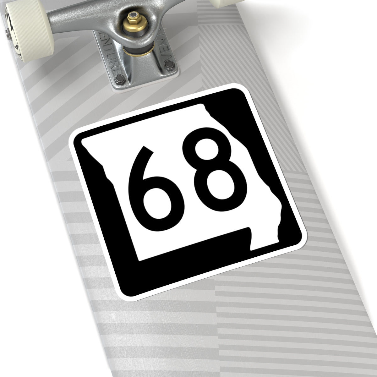 MO-68 (Missouri) (Road Sign) STICKER Vinyl Kiss-Cut Decal