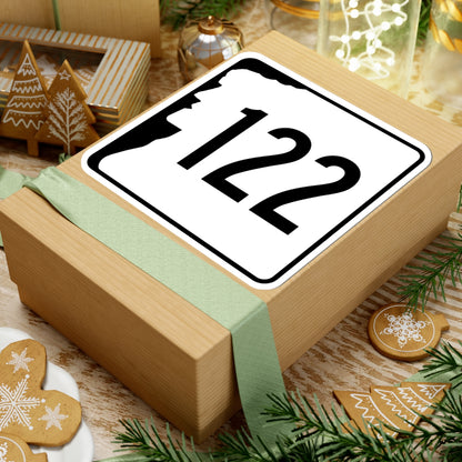 NH Route 122 (New Hampshire) (Road Sign) STICKER Vinyl Kiss-Cut Decal