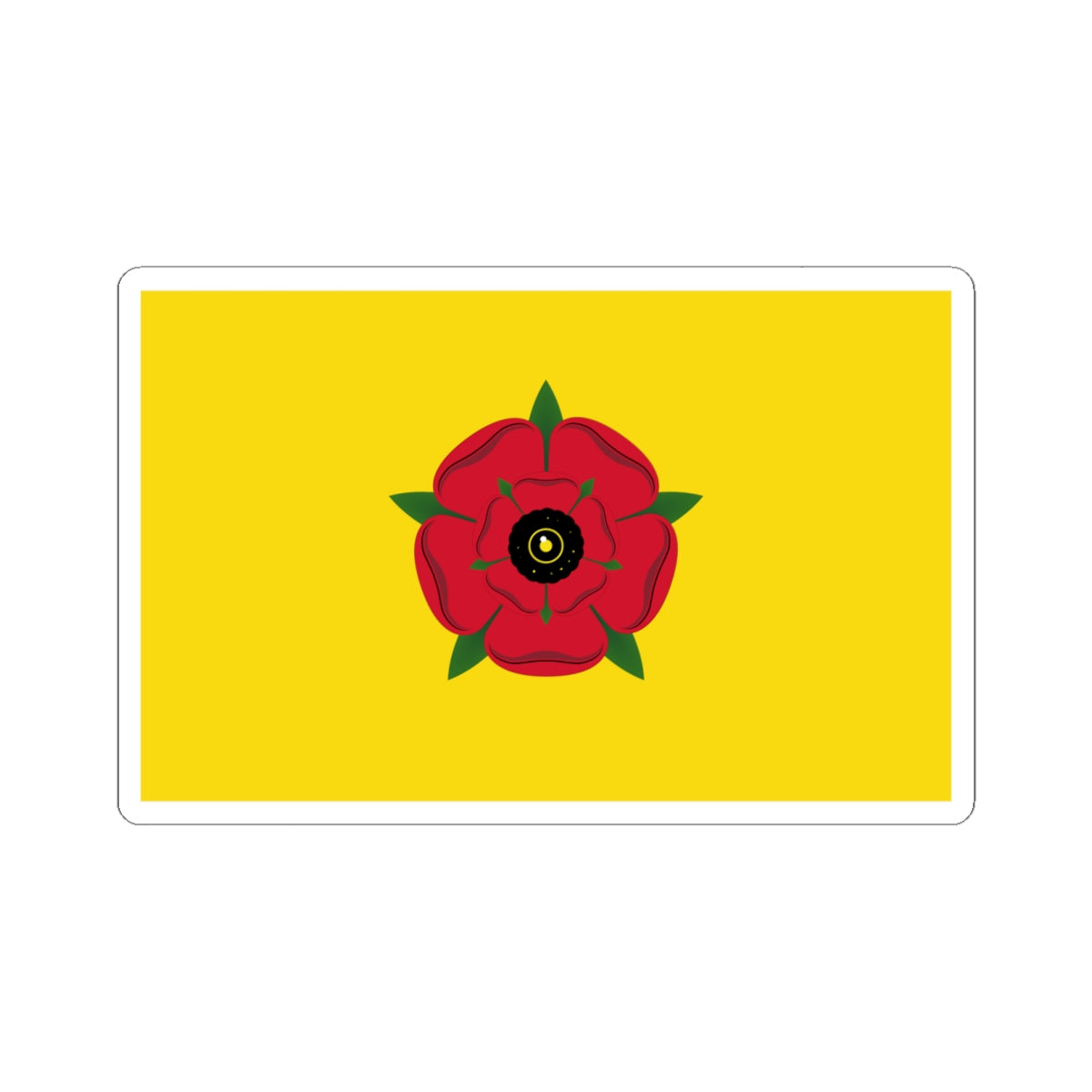 Flag of Lancashire (England) STICKER Vinyl Kiss-Cut Decal