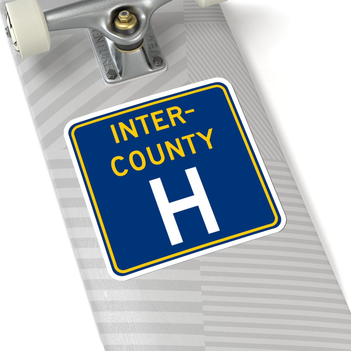 Inter County Route H MN (Minnesota) (Road Sign) STICKER Vinyl Kiss-Cut Decal
