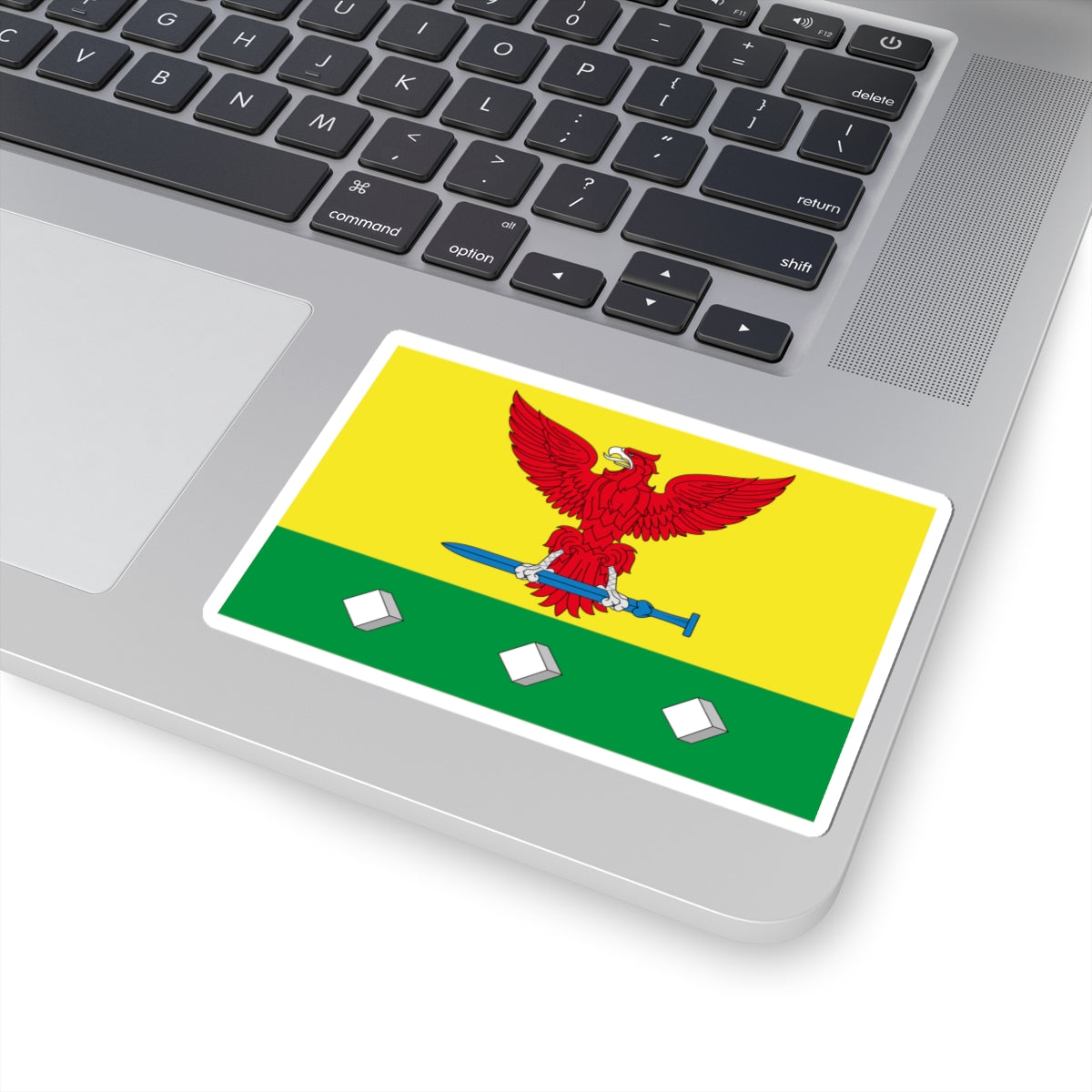 Flag of Ertil rayon Voronezh oblast (Russia) STICKER Vinyl Kiss-Cut Decal