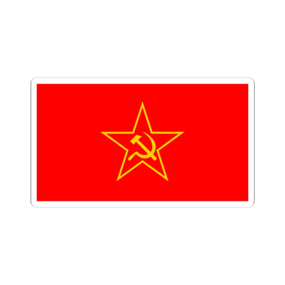 Communist Party of Burma flag 1970 (Myanmar) STICKER Vinyl Kiss-Cut Decal