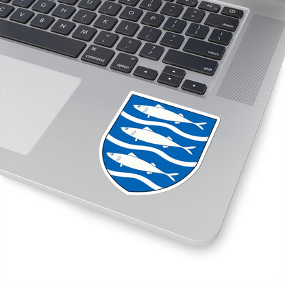 Aabenraa Kommune coa (Denmark) (Coat of Arms) STICKER Vinyl Kiss-Cut Decal