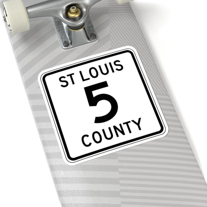 St Louis County Route 5 MN (Minnesota) (Road Sign) STICKER Vinyl Kiss-Cut Decal