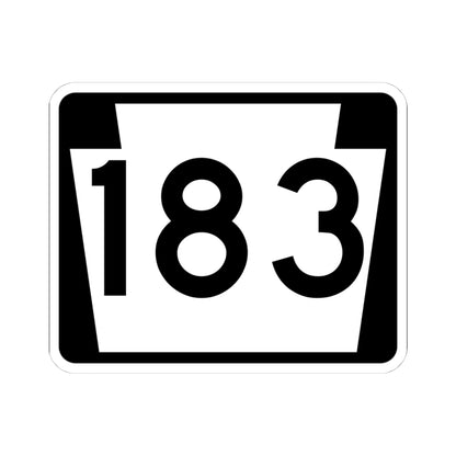 PA-183 (Pennsylvania) (Road Sign) STICKER Vinyl Kiss-Cut Decal