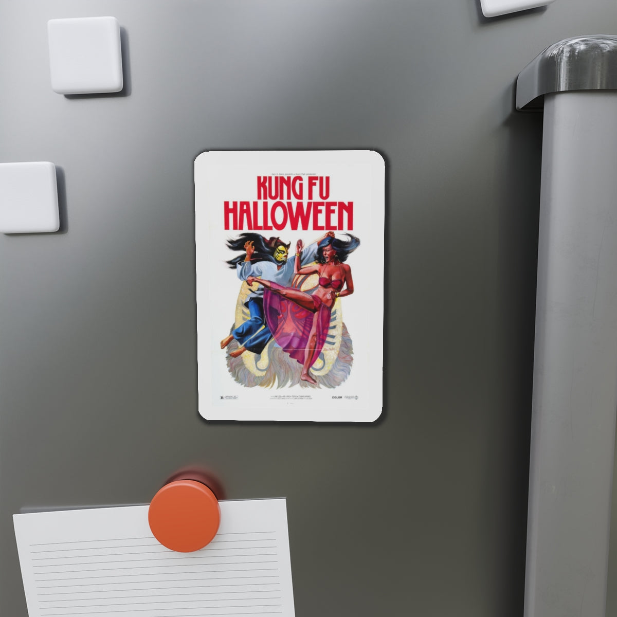 KUNG FU HALLOWEEN 1977 Movie Poster - Refrigerator Magnet-The Sticker Space