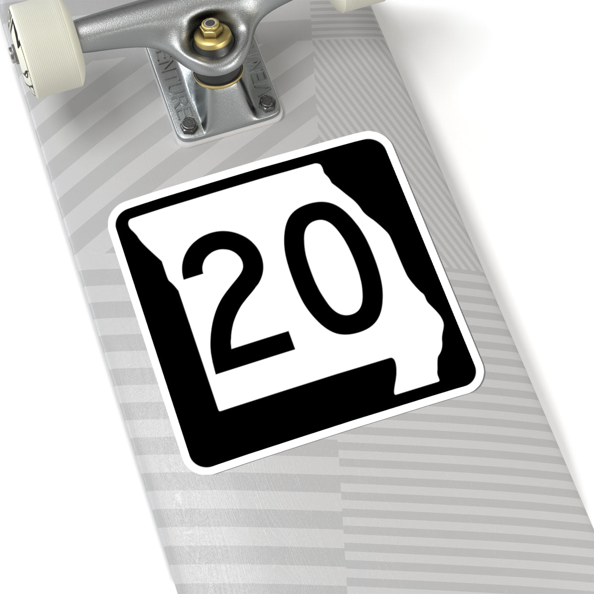 MO-20 (Missouri) (Road Sign) STICKER Vinyl Kiss-Cut Decal