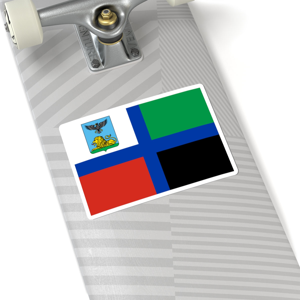 Flag of Belgorod Oblast Dark color (Russia) STICKER Vinyl Kiss-Cut Decal