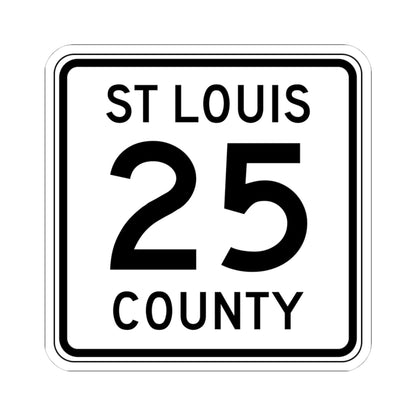St Louis County Route 25 MN (Minnesota) (Road Sign) STICKER Vinyl Kiss-Cut Decal