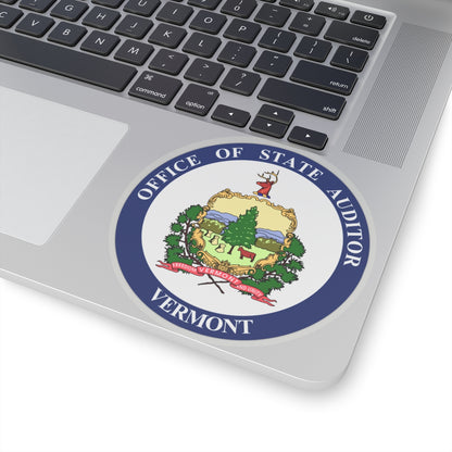 Seal of the State Auditor of Vermont - STICKER Vinyl Kiss-Cut Decal