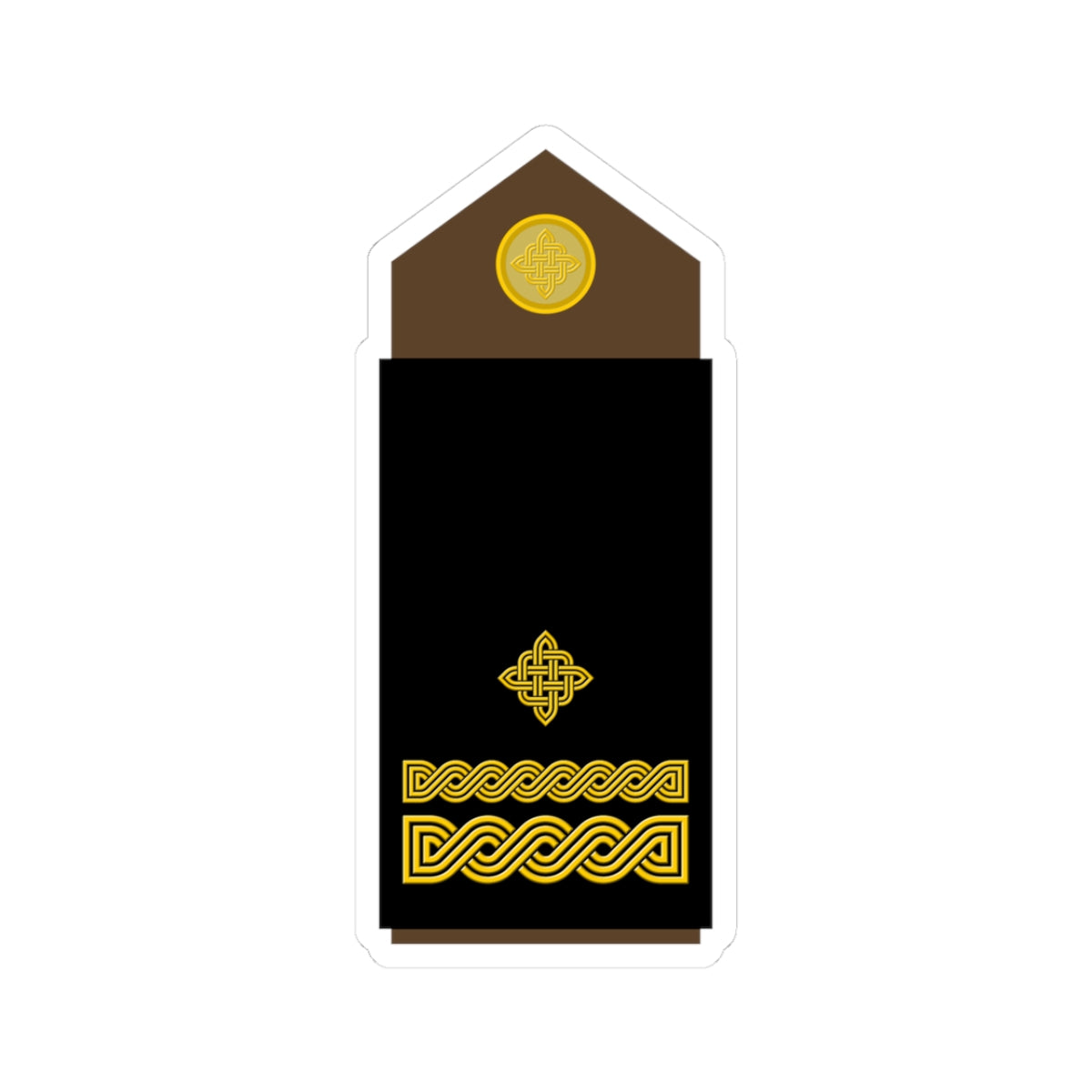 Army HRV OF 03 (Croatia) (Military Rank) STICKER Vinyl Kiss-Cut Decal