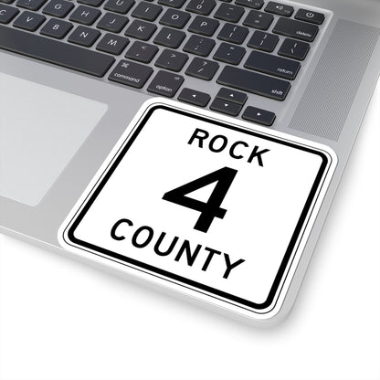 Rock County Route 4 MN (Minnesota) (Road Sign) STICKER Vinyl Kiss-Cut Decal