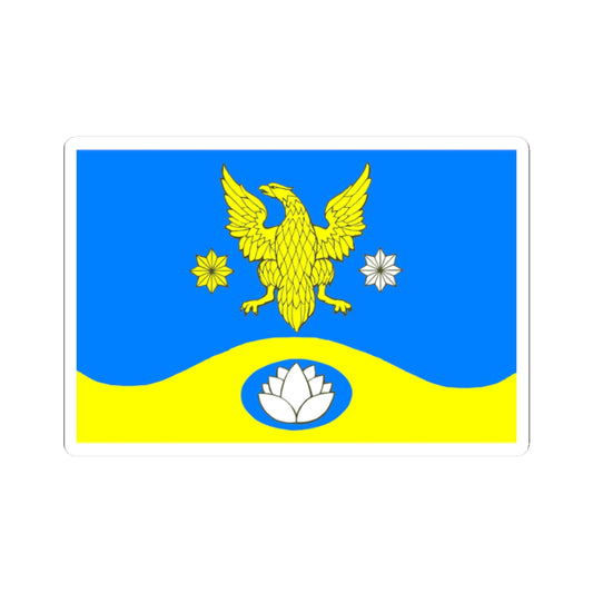 Flag Koltushi Leningrad oblast (Russia) STICKER Vinyl Kiss-Cut Decal