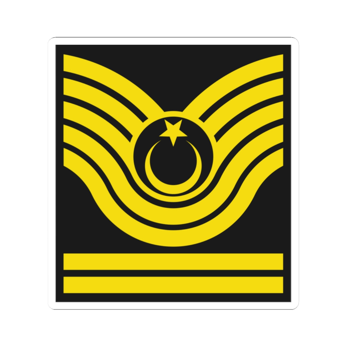 Army TUR OR 09 (Turkey) (Military Rank) STICKER Vinyl Kiss-Cut Decal