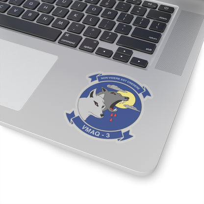 VMAQ 3 Marine Tactical Electronic Warfare Squadron 3 (USMC) STICKER Vinyl Kiss-Cut Decal-The Sticker Space