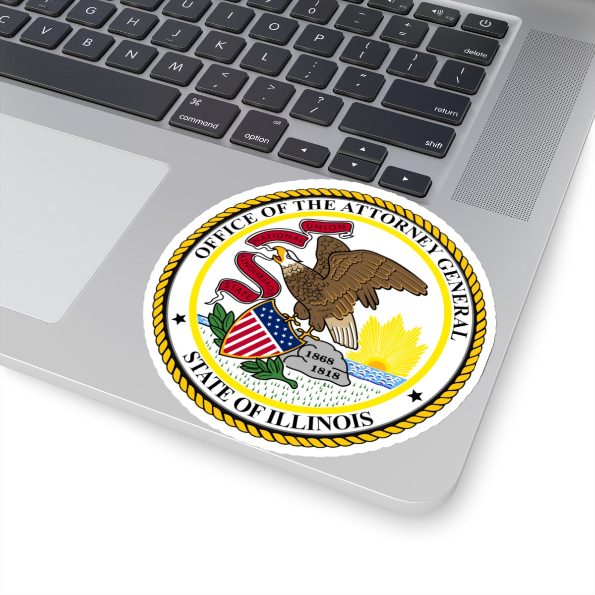 Seal of the Attorney General of Illinois - STICKER Vinyl Kiss-Cut Decal