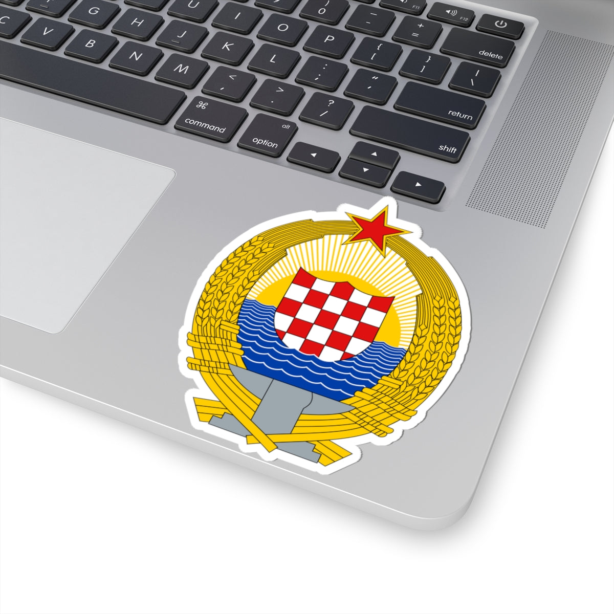 Coat of Arms of the Socialist Republic of Croatia - STICKER Vinyl Kiss-Cut Decal