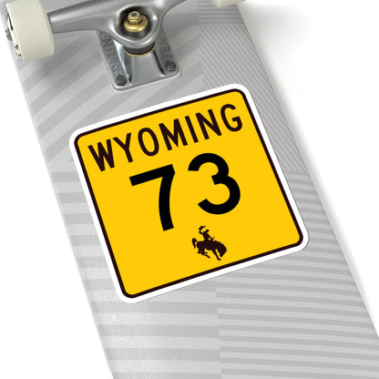 WY-73 (Wyoming) (Road Sign) STICKER Vinyl Kiss-Cut Decal
