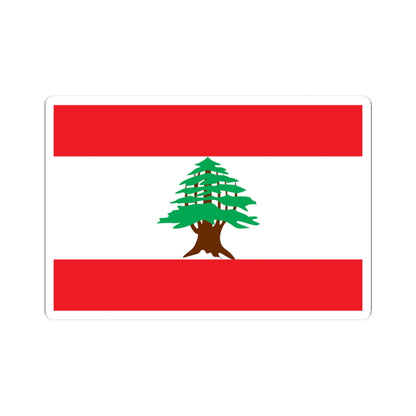 Flag of Lebanon 1943-1995 (Lebanon) STICKER Vinyl Kiss-Cut Decal