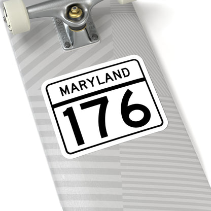 MD Route 176 (Maryland) (Road Sign) STICKER Vinyl Kiss-Cut Decal