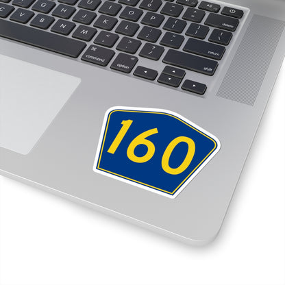 PR secondary 160 (Puerto Rico) (Road Sign) STICKER Vinyl Kiss-Cut Decal