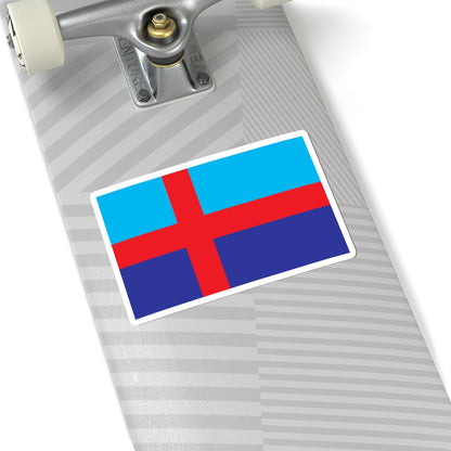 Flag of Bohuslan (Sweden) STICKER Vinyl Kiss-Cut Decal