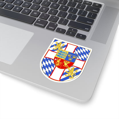 Armoiries de Christophe de Bavière (Denmark) (Coat of Arms) STICKER Vinyl Kiss-Cut Decal