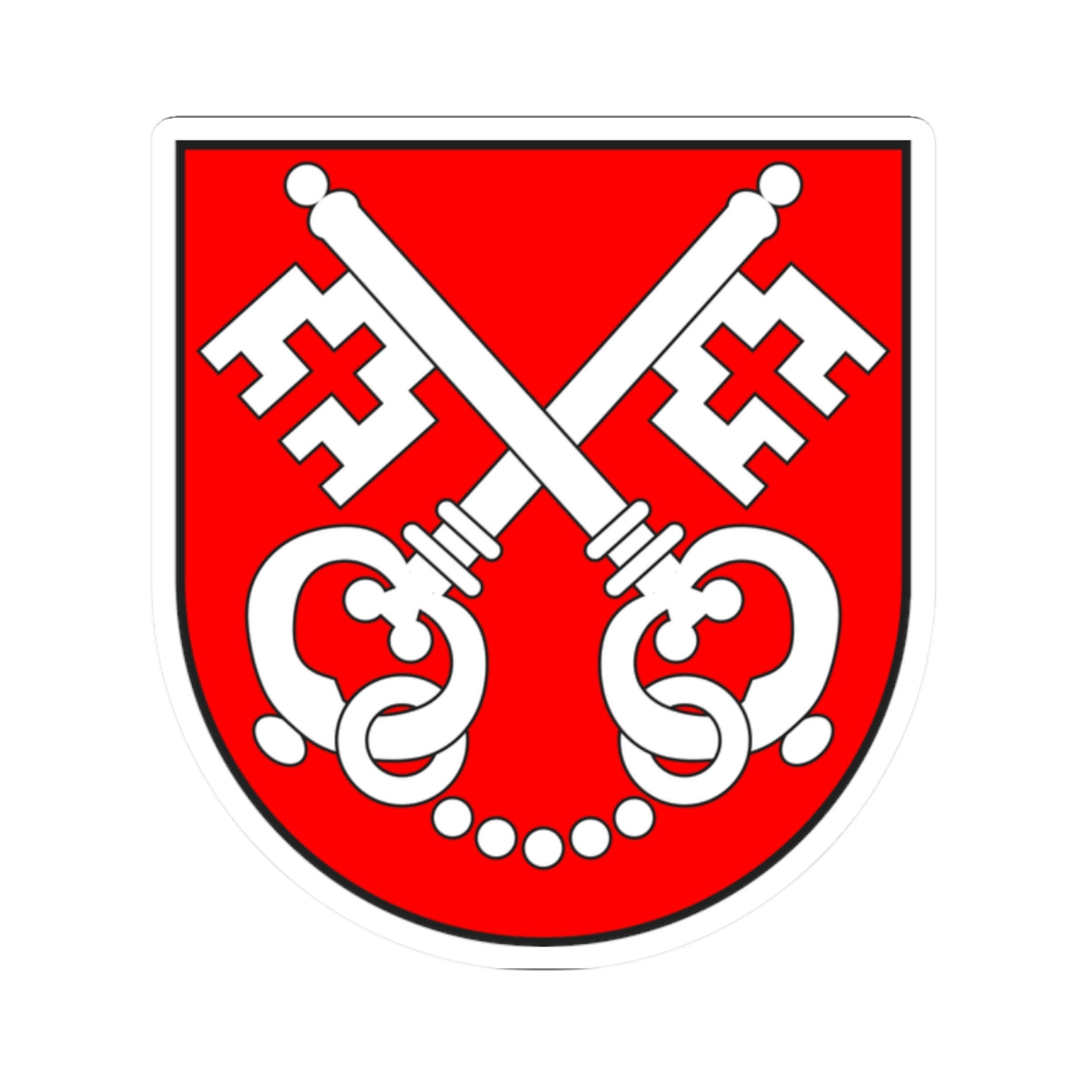 Poschiavo wappen (Switzerland) (Coat of Arms) STICKER Vinyl Kiss-Cut Decal