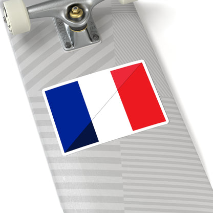 Flag of France shade comparison (France) STICKER Vinyl Kiss-Cut Decal