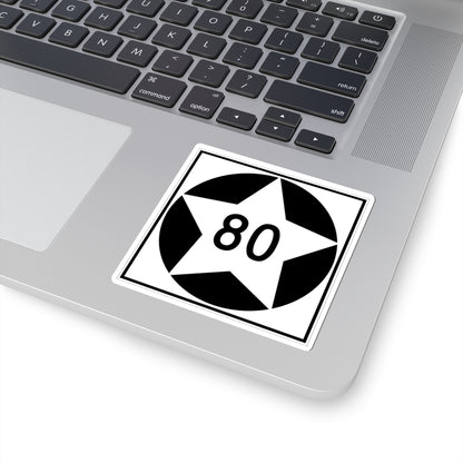 MN-80 1934 (Minnesota) (Road Sign) STICKER Vinyl Kiss-Cut Decal
