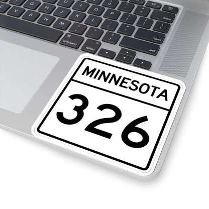 MN-326 1948 (Minnesota) (Road Sign) STICKER Vinyl Kiss-Cut Decal