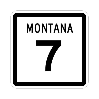 MT-7 (Montana) (Road Sign) STICKER Vinyl Kiss-Cut Decal