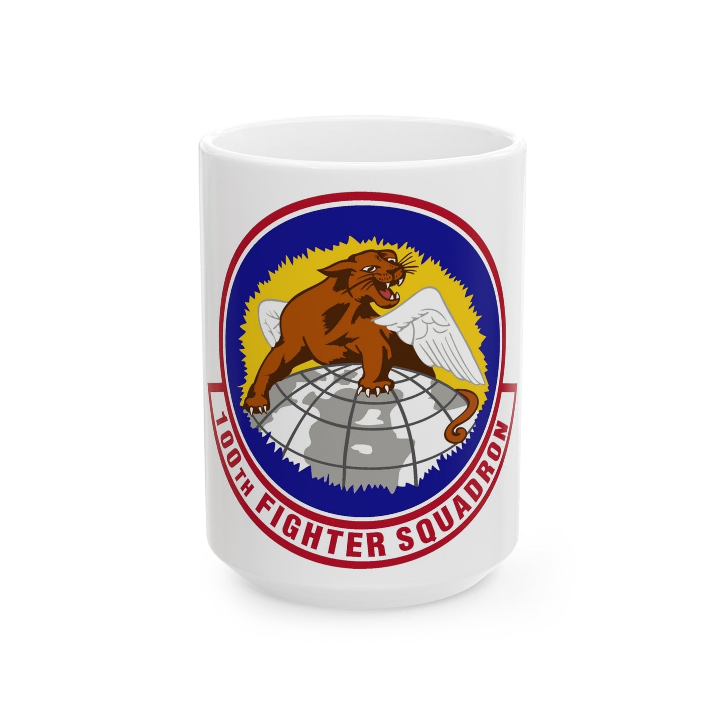 100th Fighter Squadron (U.S. Air Force) White Coffee Mug-15oz-The Sticker Space